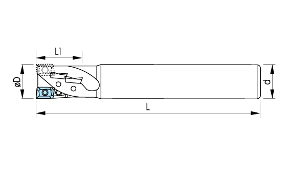 捨棄式粗銑立銑刀